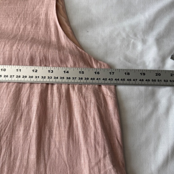 RW&Co. Women's Sleeveless LINEN Blend Mini Shift Dress Cottage Pink Size Medium - Picture 10 of 14